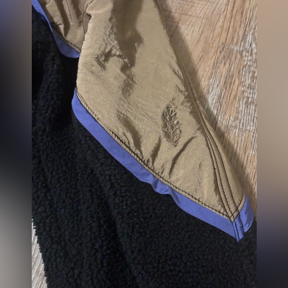 Free People Wild And Free Fleece Coat Black Combo - Picture 7 of 15